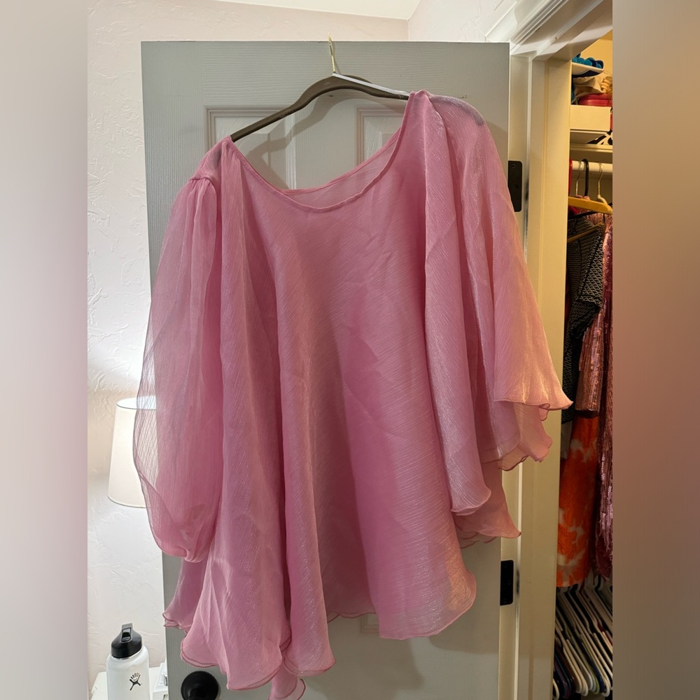 Pink sheer dress